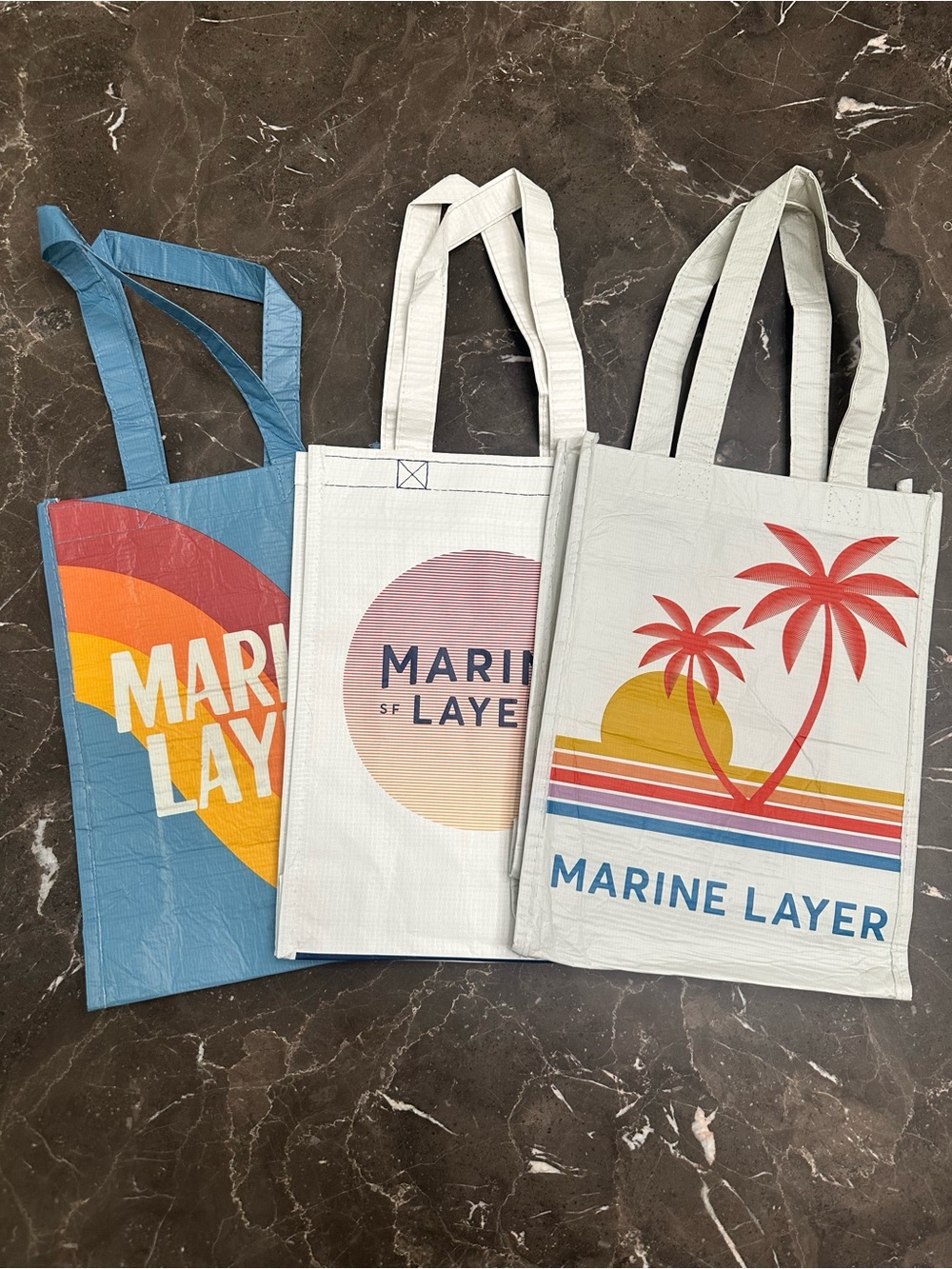 3 Small Marine Layer Shopping Totes